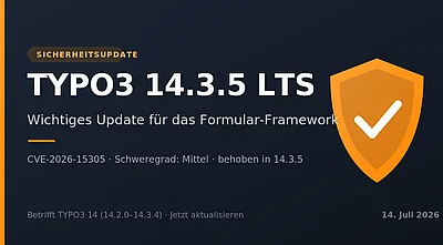 TYPO3 14.3.5 und 13.4.33 veröffentlicht