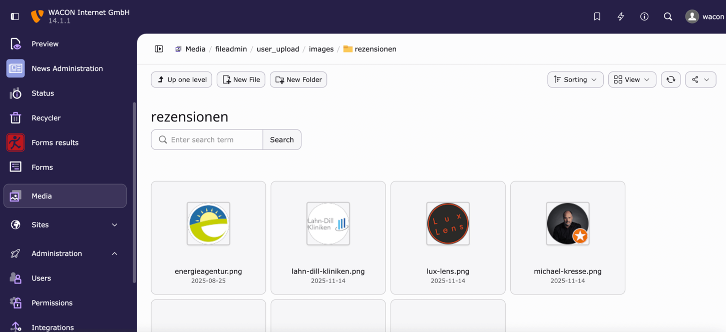 Screenshot Dateimanager