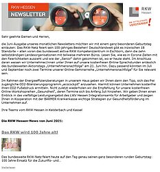 TYPO3 Newsletter rkw-hessen.de