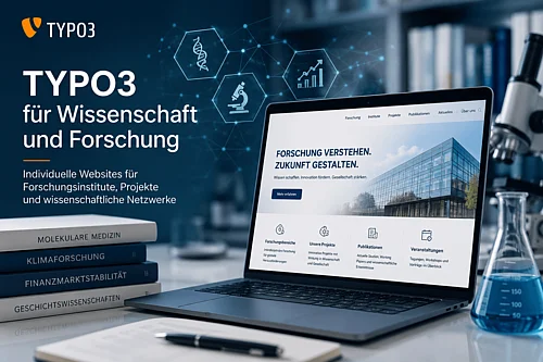 Illustration zum Thema TYPO3 in der Wissenschaft