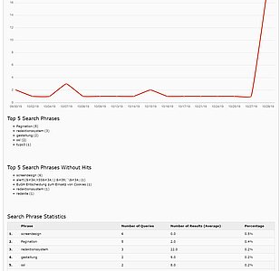 Anzeige von Suchstatistiken mit solr_fal