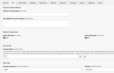 SEO Registerlasche