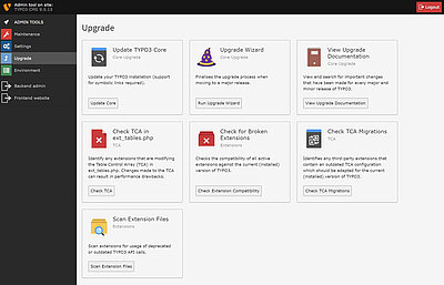 TYPO3 Update-Check im Installtool
