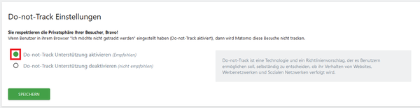 Do-Not-Track Einstellungen