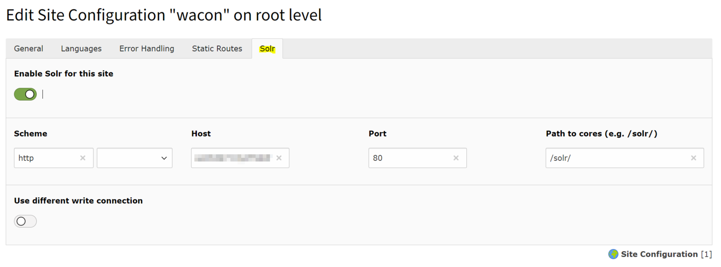 solr im Sites-Modul
