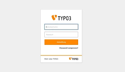 TYPO3 Loginmaske