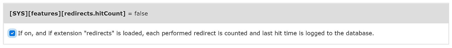 Statistik zu TYPO3 Weiterleitungen